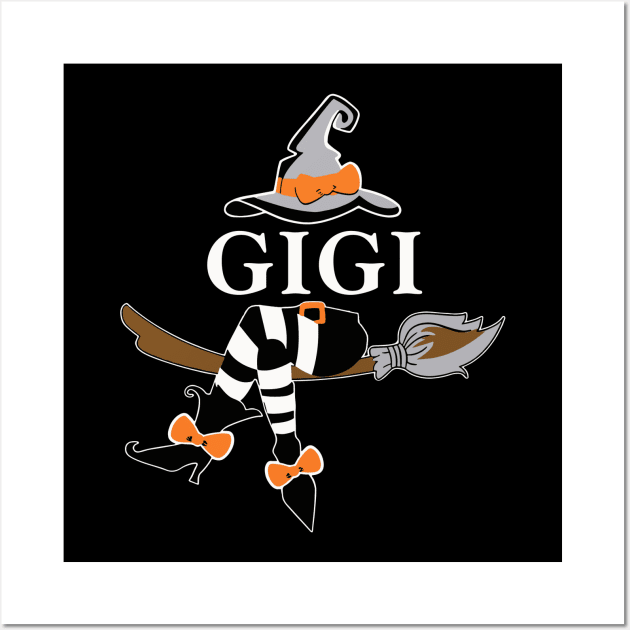 gigi witch halloween Wall Art by Shirtigator